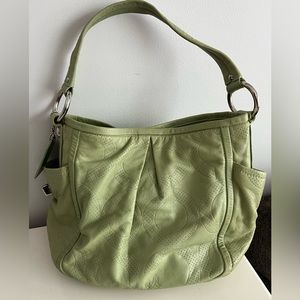 Coach Moss Green Handbag